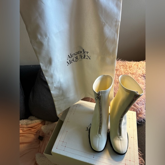 ALEXANDER MCQUEEN Neoprene Sock Boots US9 EU39 Made in Italy Authentic - Picture 4 of 17